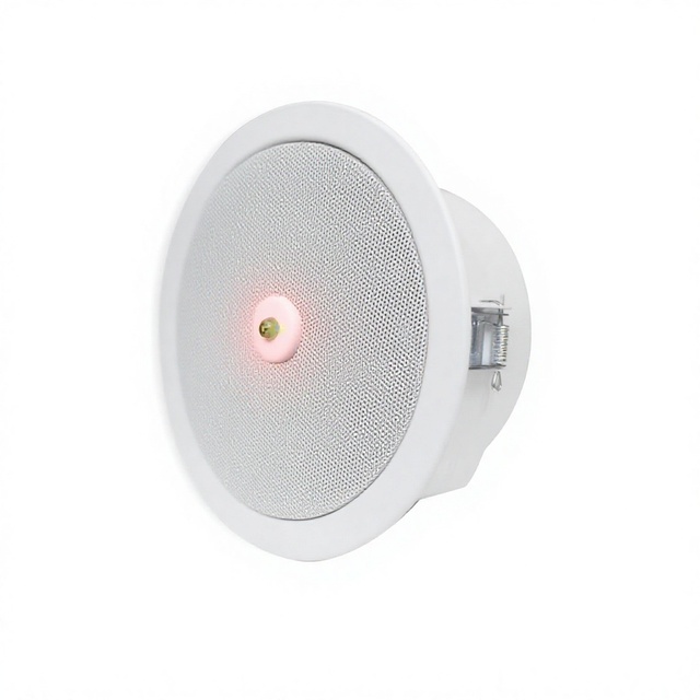 V Network Ceiling Loudspeaker with Built in Mic Fire Dome & Fast Boot for Office Commercial Audio