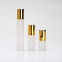 Flacons roll-on en verre dépoli transparent de haute qualité 3ml 5ml 10ml, flacons à bille en verre transparent pour massage des yeux