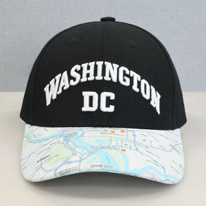 Gorra con Visera Curva y Estampado de Mapa Divertido, Logotipo Personalizado, Estilo Deportivo Urbano, Sombrero de Viaje para Verano - Product Image 1