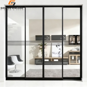 Porte coulissante suspendue en aluminium GS pour économiser de l'espace, idéale pour les vestiaires et les petits appartements - Product Image 1