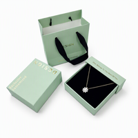 Boîtes d'emballage élégantes personnalisées avec logo imprimé pour bracelets, boîtes cadeaux pour boucles d'oreilles, estampage à chaud