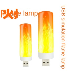 Nhà máy tùy chỉnh OEM trang trí nội thất sử dụng ABS cơ thể USB LED Mini nến hiện đại mô phỏng Plug-in cung cấp điện năng động ngọn lửa ánh sáng - Product Image 3