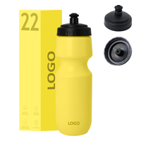 Bouteille d'eau de sport réutilisable et écologique pour cyclisme, 600 ml, avec couvercle, portable, pour extérieur, avec logo