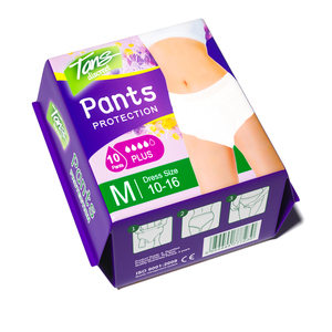Pantalones de servilletas <span class=keywords><strong>sanitarias</strong></span> con alas desechables súper absorbentes suaves a prueba de fugas durante la noche ecológicos para mujeres hechas de algodón - Product Image 3