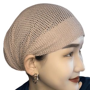 Wholesale hot-selling eco-friendly breathable mesh Muslim <b>hat</b> <b>for</b> women, solid color <b>hat</b>, luxurious headscarf - Product Image 1