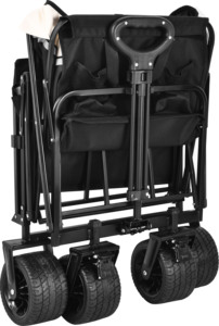 Keranjang utilitas dapat dilipat luar ruangan portabel 4 roda kereta lipat berkemah - Product Image 4