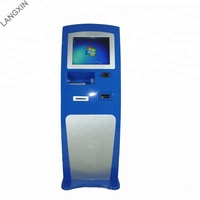 Kiosco con Pantalla Táctil Todo en Uno, Kiosco Informático con Teclado Metálico e Impresora A4, Kiosco de Autoservicio