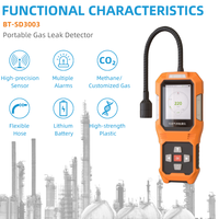 Analyseur de gaz portable haute précision avec écran couleur, détecteur de gaz combustible portable pour CH4 EX, capteur de méthane et de propane