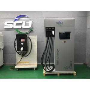 SCU Dual CCS Charging 60kw To 180kw Floor Mounted DC Fast Electric Car Charger EV Charging Stations Support OCPP 2.0 Updated