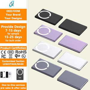 Power Bank Wireless in Lega di Alluminio <span class=keywords><strong>Mini</strong></span> Ultra-Sottile da 5000mAh con Ricarica Rapida 15W, Caricabatterie Portatile Tascabile - Product Image 1