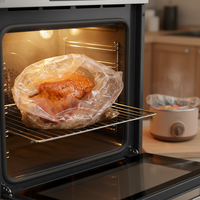 Sac de cuisson en nylon de qualité alimentaire, recyclable, résistant aux hautes températures, thermoscellable, pour fruits de mer, poulet rôti, dinde et salade