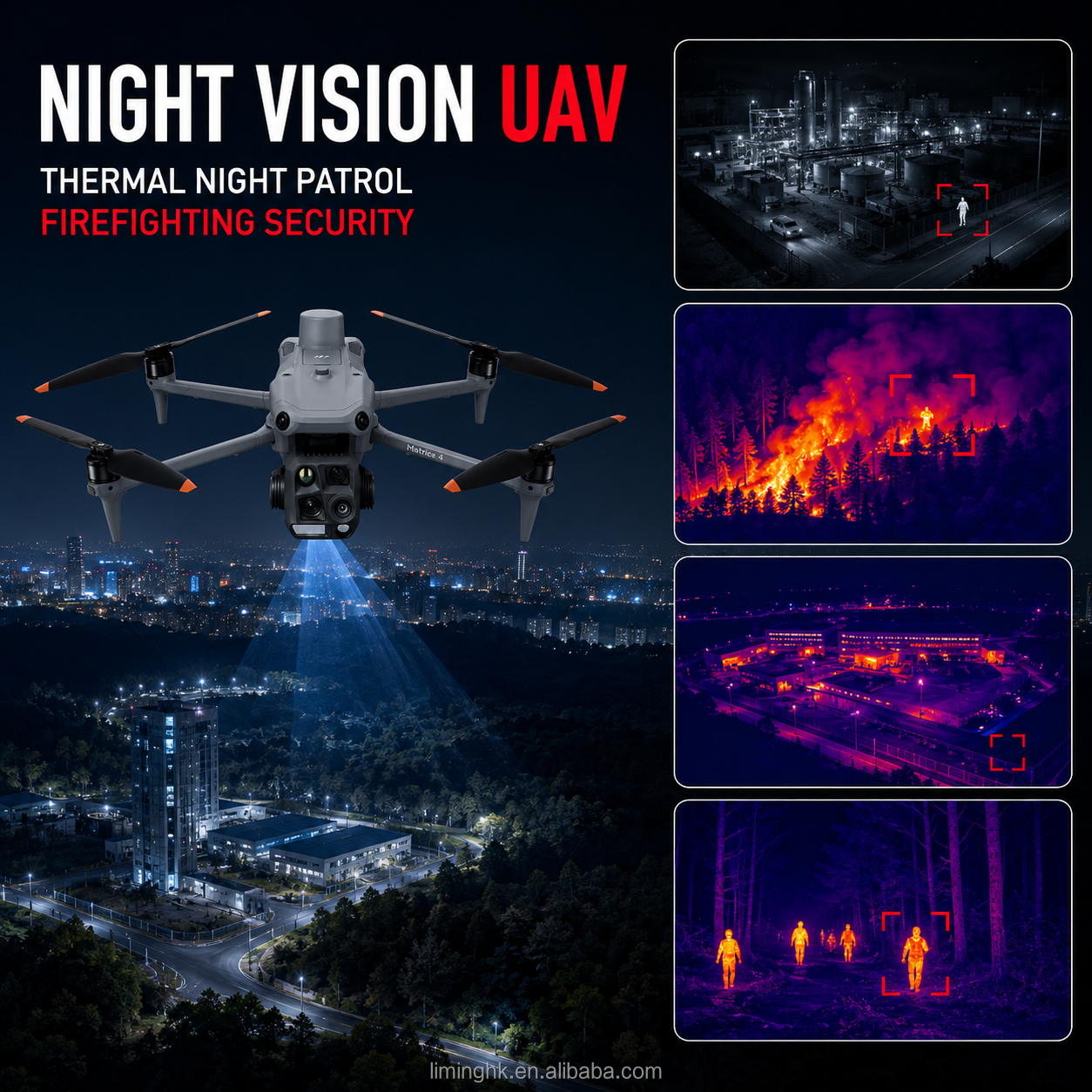 Matrice 4T-Night Vision UAV