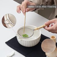 Bol à matcha en céramique mignon de la marque Geling Factory Supplier, ensemble fouet à matcha en bambou personnalisé, très vendu, avec boîte cadeau et logo personnalisé