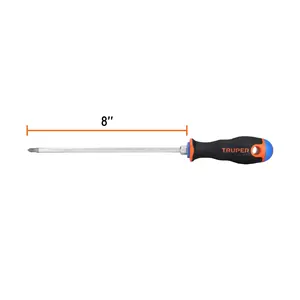 Juego de 6 Destornilladores Phillips de 1/4" x 8" con Mango Ergonómico, TRUPER - Product Image 2