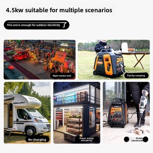 Générateur silencieux à inverseur Senjiu, essence, 220V, petit modèle portable pour la maison, SE5000IE-PRO EV, démarrage électrique avec télécommande - Product Image 2
