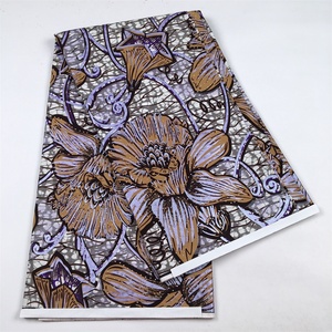 Nouveau <span class=keywords><strong>Tissu</strong></span> <span class=keywords><strong>Wax</strong></span> Ankara Authentique Garanti 100% Original avec Pierres Grandes pour Robe, <span class=keywords><strong>Tissu</strong></span> <span class=keywords><strong>Africain</strong></span> en Coton, 6 Yards - Product Image 2
