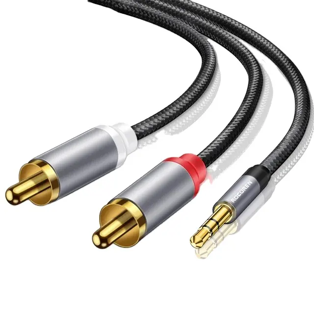 RCA 3.5Mm Để 2RCA Splitter Cable 3.5 Jack Để 2 RCA Nam Dây Âm Thanh Cho Bộ Khuếch Đại Hifi Stereo Rạp Hát Tại Nhà Loa Dây