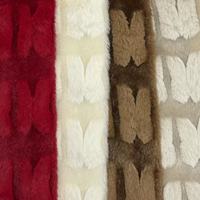 Manteau, couverture et tapis en peluche personnalisés en fil AB, jacquard papillon, fausse fourrure de lapin, flanelle 100% polyester, directement de l'usine, grande quantité