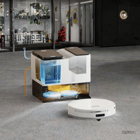 Nouvel aspirateur robot intelligent et serpillière OEM avec nettoyage automatique, filtre HEPA et contrôle par application pour usage domestique et hôtelier