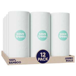 Bamboo Fabric Wholesale Washable Bamboo Wipes 100% Reusable <b>Kitchen</b> Bamboo <b>Paper</b> Towel Roll - Product Image 1