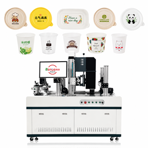 Nouvelle imprimante jet d'encre UV automatique multi-matériaux pour le marquage par lots de plastique, papier et vaisselle, chargement latéral, codage CMYK haute vitesse - Product Image 1