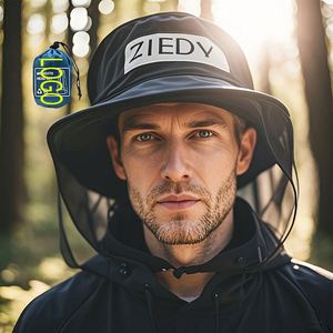 Red de Protección Contra Mosquitos e Insectos para la Cabeza, con Logotipo Personalizado, de Plástico, para Camping, Senderismo, Pesca, Jardinería, Safari, Compatible con Todos los Tipos de Sombreros - Product Image 1