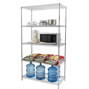 Étagère <span class=keywords><strong>utilitaire</strong></span> multi-usages 48"x24"xH72" pour restaurant, stockage alimentaire, 5 niveaux, en fil d'acier zingué avec approbation NSF - Product Image 1