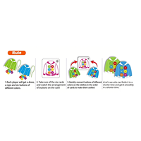 Juguetes Educativos de Nuevo Diseño, Casa de Juegos, Juego de Ropa, Aprende Colores y Formas, Material Plástico, Mejora la Creatividad para Niños