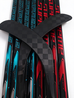 Bâton de hockey sur glace en fibre de carbone monobloc 275g-375g, design ergonomique, manche texturé pour enfants, adolescents, adultes, faible/moyen/élevé