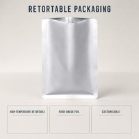 Sachet en aluminium, sachet stérilisable, sachet à trois soudures latérales, sachet sous vide à trois soudures latérales, sachet pour cuisson à l'eau bouillante