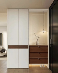 Almacenamiento de armario de zapatos de entrada de crema francesa - Product Image 5