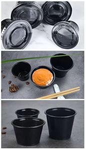 Gobelets à sauce de haute qualité pour fabricants, 0,75 oz, 1 oz, 1,5 oz, fournis directement par l'usine, vente chaude, gobelets noirs pour vinaigrette - Product Image 5
