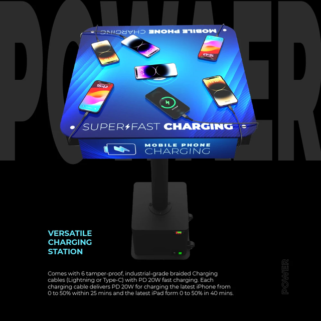 Easy Move EVA Premium Power Charging Table Battery Housing Stand Mobile Public Charging Station