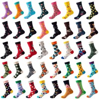 Chaussettes fantaisie pour hommes, chaussettes colorées, chaussettes amusantes, chaussettes à motifs originaux, chaussettes en coton
