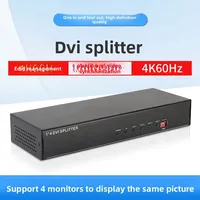 Répartiteur métallique HardrockDVI 1 entrée 4 sorties 50/60Hz, transmetteur prenant en charge la résolution 4K2K, commutateur sans fil, distance de transmission de 15 m