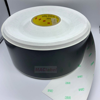Étiquette marquable au laser 3m7847, matériau acrylate noir/blanc, ruban adhésif Mactape