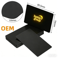 Großhandel PVC LED Blinkende RFID NTAG213 NFC Visitenkarte Zahlungsfunktion Wasserdicht Transparent Im Dunkeln Leuchtende Individuelle Smartcard