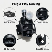 Pompe à eau auxiliaire électrique pour moteur, pompe de refroidissement supplémentaire pour VW Tiguan Passat Golf Jetta Audi A3 - Vente Flash