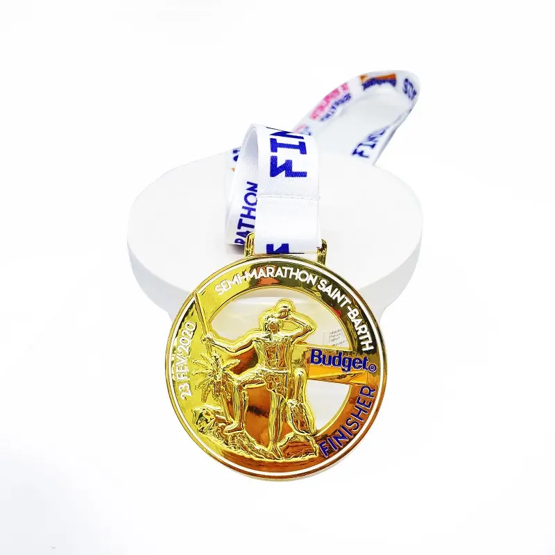 Top 10 der Verkaufsschlager Sportband preisgünstige Laufmedalje individualisierte 3D-Preismedaille aus Metall Gold