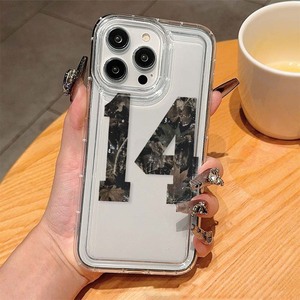 Funda Protectora para Teléfono Móvil con Número 14, Absorción de Impactos, Anti-caídas, TPU, para iPhone X, Xr, Xs, 11, 12, 13, 14, 15, 16, 17, 18 Pro Max - Product Image 2