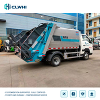 Nouveau camion à ordures compacteur arrière Howo 4x2 6M³ 150HP Euro 6, mini camions à ordures, camion compacteur de déchets Howo