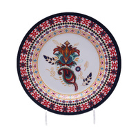 Ensemble de vaisselle en mélamine style ancien, motif de fleur rose, meilleure vente