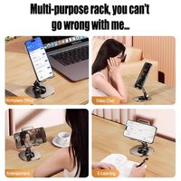 Support pliable pour appareil électronique portable - Support de bureau entièrement réglable et pliable pour téléphones et tablettes