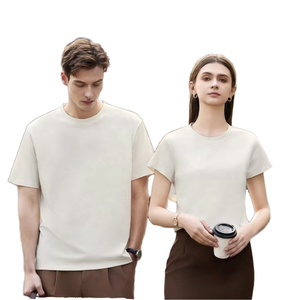 Camiseta Casual de Manga Corta para Hombre y Mujer, Ultra Suave, Tejida en Poliéster/Algodón, Ecológica, Corte Regular, Tallas Grandes, Lisa, 190g - Product Image 1