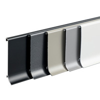 Papan Skirting Aluminium Alloy Tebal Model Klip Logam Trendy untuk Hotel, Baseboard 6cm Minimalis dengan Pemasangan Snap-in