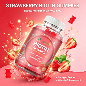Gomitas de biotina de marca privada OEM con colágeno, queratina y vitamina C, suplemento dietético que apoya la salud del cabello, la piel y las uñas. - Product Image 3