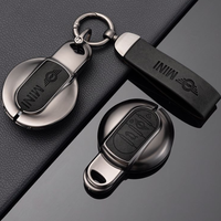 Vente en gros de mode luxe cuir de haute qualité en alliage de zinc métallique pour bmw e46 g30 display car key fob case cover shell