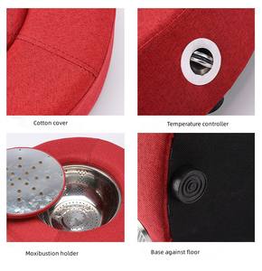 Moxibustión Cálida de Alta Calidad al por Mayor, Moxas Puras sin Humo, Asiento de Masaje con Moxibustión, Futón de Moxibustión - Product Image 6