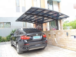 Nuovo design moderno outdoor hotel stazione degli autobus l' uso del giardino di alluminio auto di parcheggio capannone <span class=keywords><strong>garage</strong></span> sole capannone - Product Image 6