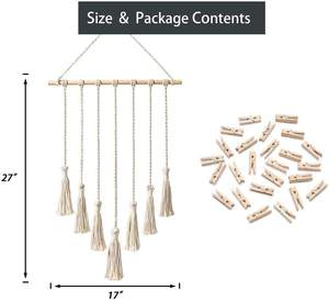 Phòng Trang Trí Nội Thất Hình Ảnh Hiển Thị Dệt Boho Tấm Thảm Tường Treo Hình Ảnh Trang Trí Hình Ảnh Khung Tổ Chức - Product Image 4